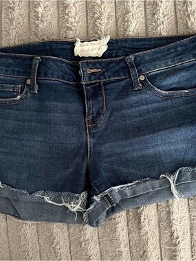 Altar'd State Dark Blue Denim Jean Shorts